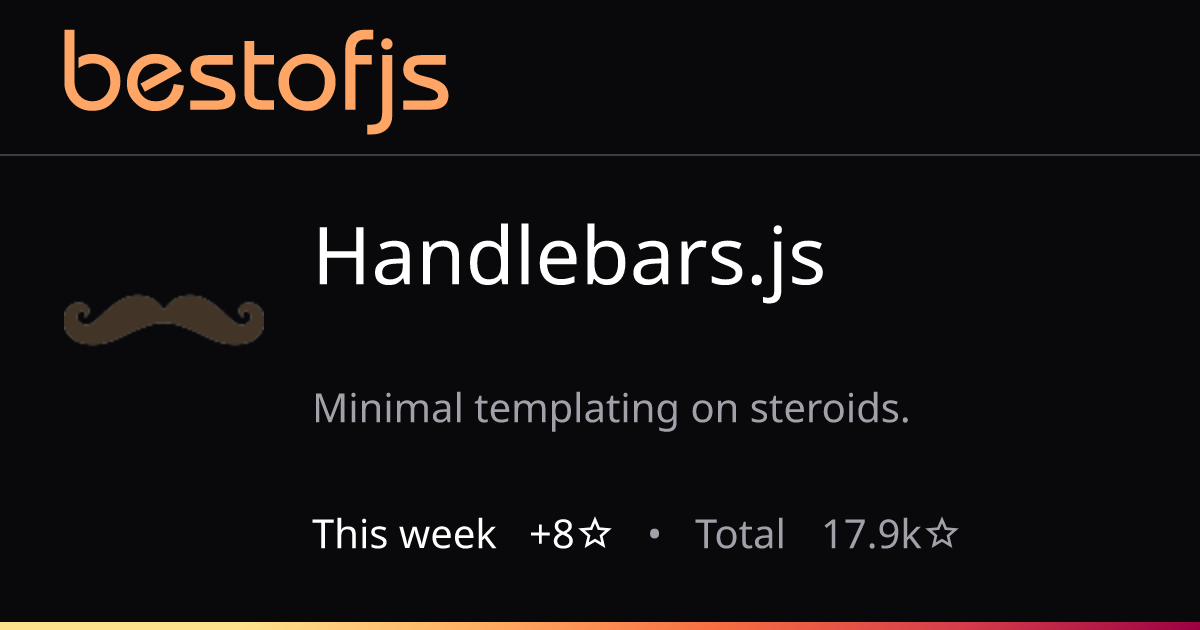 Best of JS • Handlebars.js